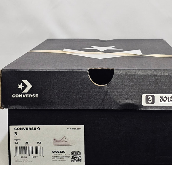 Converse CTAS Play Lite CX Sherpa Easy-On Slides Size 3 NWT - Picture 8 of 8